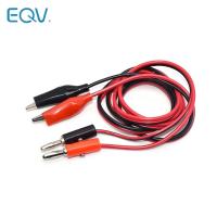 4MM Dual Alligator Clip to Banana Connector Oscilloscope Test Probe Cable 1M 3FT Red Black Wires Leads Adapters