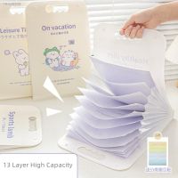 ☌ Cute Cartoon File Organizer Lovely Sheep Kawaii Bunny Vertical Expanding Wallet A4 High Capacity Paper Document Bag for Student