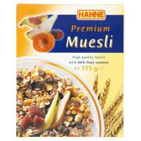 ✨Sale✨ ฮาทเน่ พรีเมียม มูสลี 40% ฟรุต มูสลี มูสลีผสมผลไม้ 375กรัม Hahne Premium Muesli 40% Fruit Muesli 375g