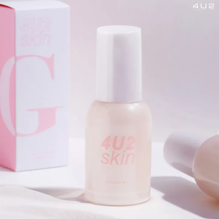 4u2-glow-skin-spf50-pa-40g-โฟร์ยูทู-ครีมกันแดดเนื้อโกลว์บางเบา