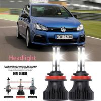 หลอดไฟหน้ารถยนต์ LED LAI 40w 6000k สีขาว สําหรับ VW GOLF 2017-2023