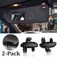 ◐❁❁ 2Pcs Sun Visor Fastener Clip Car Panels Hooks Retainer Buckle Interior Decoration for Audi A4 A5 A7 B6 B7 A4L A6L Q5 Q7 Q3