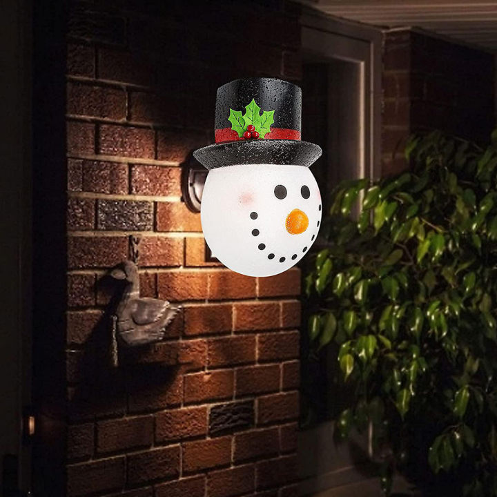 2pcs-christmas-snowman-shades-porch-light-cover-new-year-decorations-wall-lamp-lampshade-fits-standard-outdoor-porch-lamp-decor