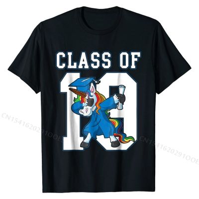 Dabbing Graduation Class of 2019 T-Shirt Unicorn Shirt Gift Summer T Shirts for Men Cotton Tops Shirts Casual Funky
