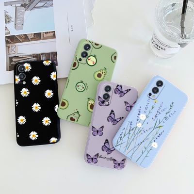 「Enjoy electronic」 For Oneplus Nord 2 Phone Cases Silicone Lovely Daisy Flower Soft Cover On For Oneplus Nord2 5G 6.43 quot; Hot Protection Back Bumper