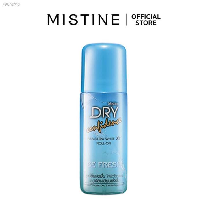 มิสทิน ดราย คอนฟิเด้นซ์ โรลออน บี เฟรช พลัส เอ็กซ์ตร้า ไวท์ X2 50 มล. MISTINE DRY CONFIDENCE ROLL ON BE FRESH PLUS EXTRA