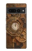 เคสมือถือ Google Pixel 7 Pro ลายนาฬิกาเกียร์สตรีมพังค์ Clock Gear Streampunk Case For Google Pixel 7 Pro