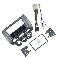 Car Radio Fascia for Honda Fit Jazz City One Din Dvd Stereo Cd Panel Mount Installation Trim Kit Frame Bezel