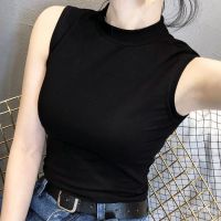 ❤Ready Stock (S-5XL) Women Sleeveless turtleneck camisole female Korean tight-fitting all-match bottoming shirt y