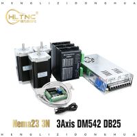 【hot】✐☒ 3Axis Nema23 57HS112 3Nm Stepper Motor With DM542 Engine Driver 5Axis DB25 Controller 350W 36V Supply