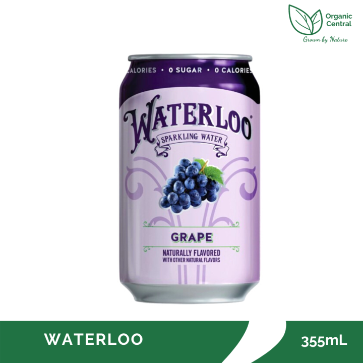 Waterloo Grape Sparkling Water 355mL Lazada PH