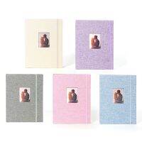 3-inch Picture Storage Photocard Holder Cotton Hemp 208 Pockets Photo Paper Album Waterproof Strap Design for Stamp Ticket Camera Cases Covers and Bag