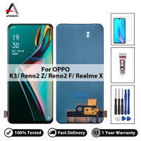 6.53 "ที่มีคุณภาพสูงสำหรับ OPPO K3 / Reno2 Z / Reno2 F จอแสดงผล LCD Touch Screen Digitizer สมัชชาสัมผัสแผงสำหรับ OPPO Realme X ไม่มีพิกเซลตาย + เครื่องมือซ่อมแซมฟรี