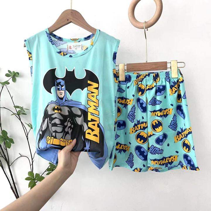 TFF- Kids Character BATMAN Terno SANDO SHORT for Boys Set Clothing ...