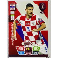 Andrej Kramaric การ์ดนักฟุตบอล ฟุตบอลโลก Worldcup 2022 การ์ดสะสม croatia การ์ดนักเตะ โครเอเชีย