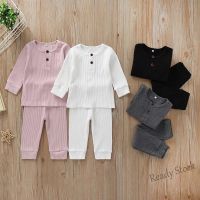 【Ready Stock】 ✶♘◇ C22 George RIB UNISEX Childrens Suit/Pajama SET UNISEX Childrens Clothes 1-5 Yrs