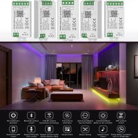 สมาร์ท LED Controller Tuya Wifi Alexa Google Home บลูทูธเสียง CCT RGB RGBW Dimmer LED ริ้วสายไฟ IOS Android 2.4G DC12V 24V