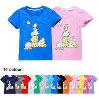 Sumikko Gurashi เสื้อยืดเด็กเสื้อผ้าฤดูร้อนการ์ตูนพิมพ์เสื้อ T สำหรับวัยรุ่นเสื้อยืด Anime TEE ผ้าฝ้าย 100% เด็กวัยหัดเดิน TOP