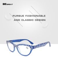 ℗ BEGREAT Classic High Definition Lens Cat Eye Reading Glasses For Women Luxury Magnifying Presbyopic Eyeglasses Frames with Case