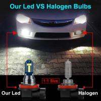 2x H11 LED Fog Light Bulbs H8 H9 9005 9006 HB3 HB4 LED Nebbia Lamp 3030 CSP 6000k White 12V For Car Driving Running Auto Lamp