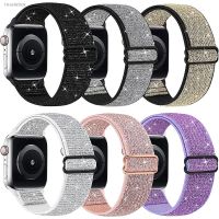 ✶ↂ▤ Bling Nylon Strap for Apple Watch Band 44mm 40mm 49mm 38mm/42mm bohemian Bracelet iWatch Series 7 6 5 4 3 Se 41mm 45mm 8 ultra