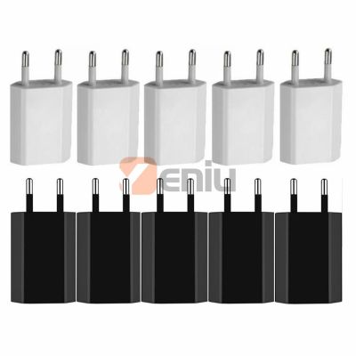 10pcs/lot US/EU Plug 5V 1A AC USB Charger Wall Power Adapter for Samsung for iphone HTC Huawei Xiaomi Mobile Phone charger