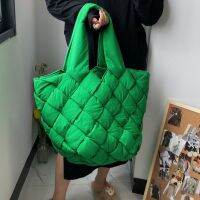 Designer Green Canvas Woven Big Tote Womens Large-capacity Handbags Fashion Brand Shoulder Bag Ladies Quality Top-Handle Bags