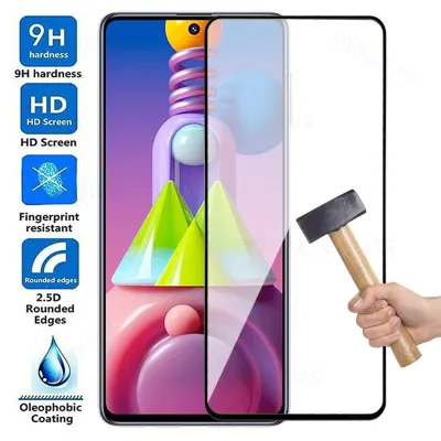 9D Tempered Glass For Samsung Galaxy M51 M31 M21 M11 M01 A01 A11 A21 A31 A41 A51 A71 Screen Protector A04 A14 A34 A54 Glass Film