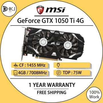 Msi 1050 discount ti 4gb ddr5