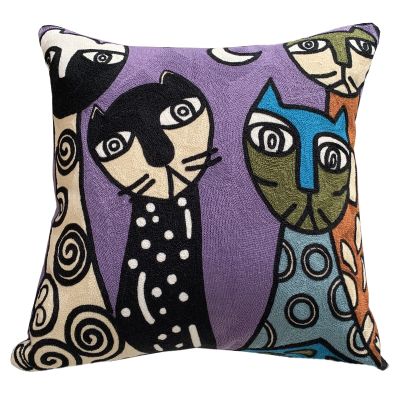 【LZ】 new style Cushion Cover Picasso Embroidered Decorative Throw Pillowcases Abstract Creative Decoration For Home Sofa Car Covers