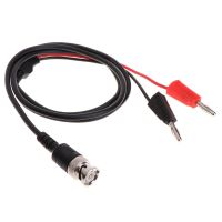 BNC Q9 to Dual 4mm Stackable Banana Plug with Socket Test Leads Probe cable 1m