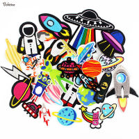 30pcs Lot UFO Space Rocket Patch Iron on Alien Planet Badges for Clothes Embroidered Stickers DIY Decorative Applique