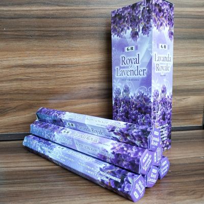 【YF】 57 Fragrances Indian Royal Lavender Sticks Incense 20pcs/box Home Fragrance Stick Artificial Scent Burning for Healthy Yoga Room