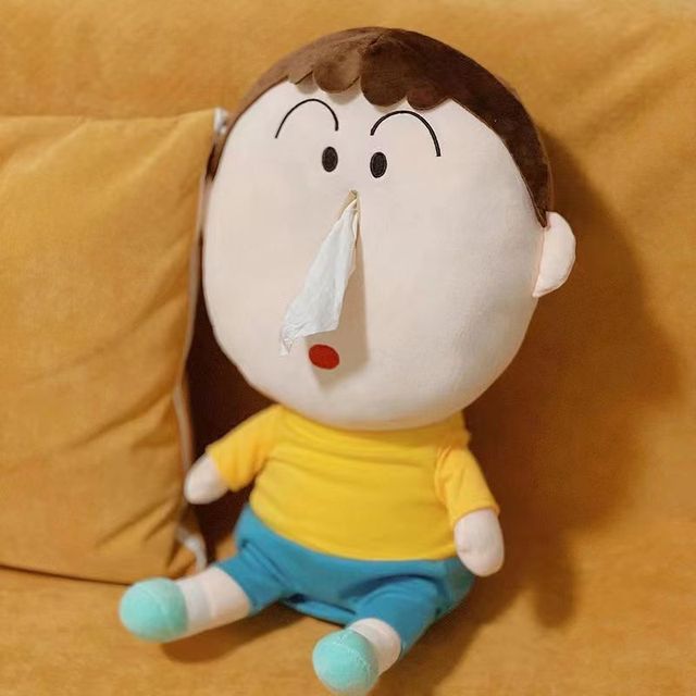 ชุดอนิเมะญี่ปุ่นเครยอนชินจังตุ๊กตาหนานุ่ม-boochan-ความคิดสร้างสรรค์ของยานพาหนะกล่องทิชชู่ยัดไส้ตุ๊กตาหนานุ่ม-s