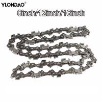 6/12/16 Inch Electric Chainsaw ChainsSteel Electric Chain Saws Guide Garden Power Tools Accessories Chain Replacement