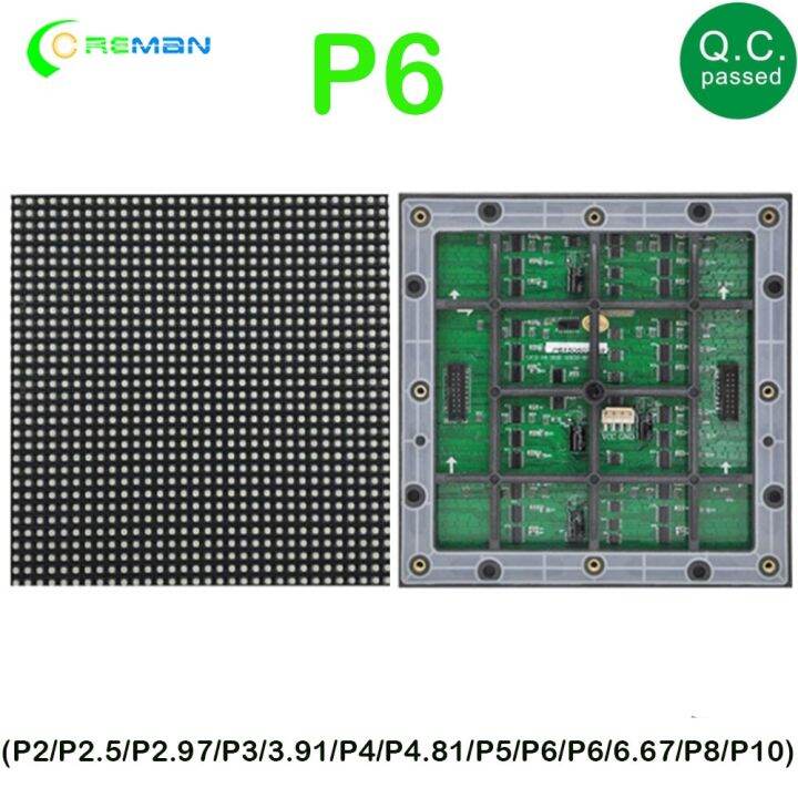 Dot Matrix P6 Led Display Module Outdoor Rgb Panel Matrix / 32x32