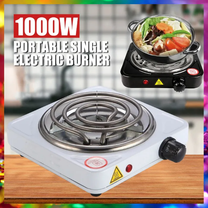 220V 1000W Portable Electric Stove Hot Plate Kitchen Adjustable Coffee  Heater