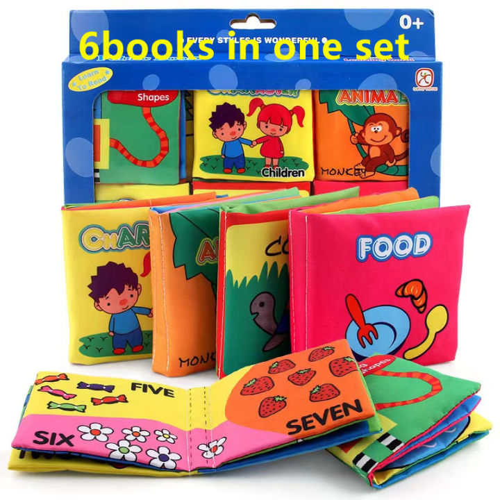 Kid　,Character,Shapes,Foods,Animals,Color　Fabric　Learning　Set　CLoth　Books　Lazada　UNITEN　Books　Fading　Education　For　Learning　Learning　without　Washable　in　Books,　Numbers　,Kid　one　Early　Children　PH