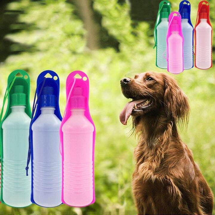 500ML Dog Water Bottle Folding Drinker Plastic Portable Water Bottle