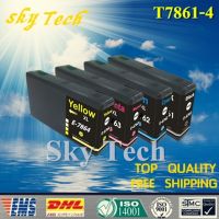 4ชิ้นที่รองรับตลับหมึกสำหรับ T7861-T7864สำหรับ Epson Wf-4630 Wf-4640 Wf-5110 Wf-5190 Wf-5690 Wf-5620หมึกเต็ม