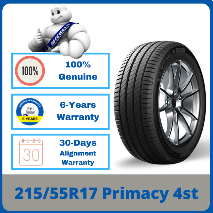 215/55R17 Michelin Primacy 4st *Year 2023 | Lazada