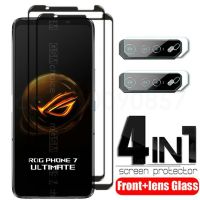 กล้อง + กระจกนิรภัยสำหรับ Asus ROG Phone 5 5S Pro ระเบิดกระจกปกป้องหน้าจอสำหรับ Asus ROG Phone 7 7เลนส์ที่ดีที่สุด