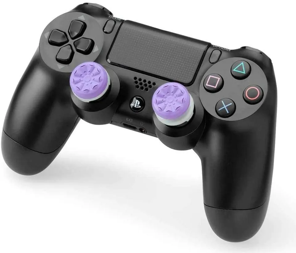 KontrolFreek CQC for Playstation 4 (PS4) and Playstation 5 (PS5) Controller  | Performance Thumbsticks | 2 Mid-Rise Concave | Black