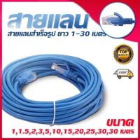 สายแลน LAN CAT6 ยาว 2-5 เมตร (ภายใน) สีฟ้า