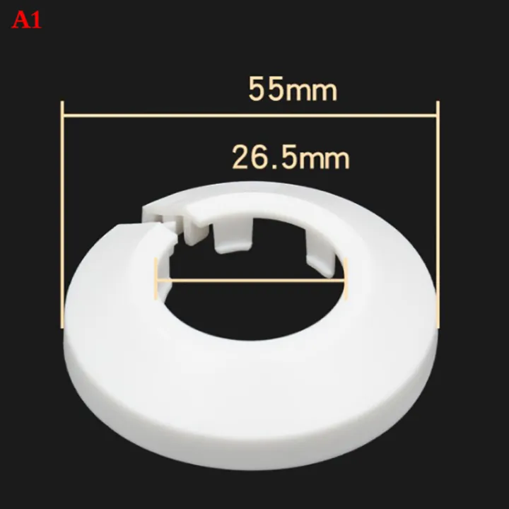 [Mimar] fuchun 2pcs Plastic wall hole duct cover shower faucet angle