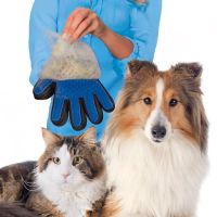 For Cats Glove Pet Grooming Brush Comb Cat Hackle Pet Deshedding Brush Glove for Animal Dog Pet Hair Gloves for Cat Dog Grooming