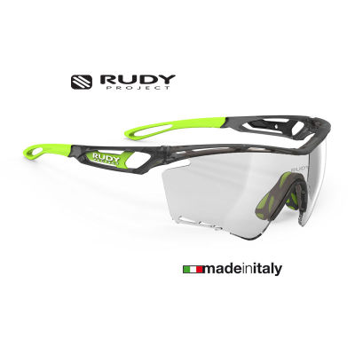 แว่นกันแดด Rudy Project Tralyx XL Ice Graphite Matte / ImpactX Photochromic 2 Laser Black แว่นสปอร์ต แว่นกีฬาติดคลิปสายตาได้ แว่นปรับแสงออโต้ (Sale)