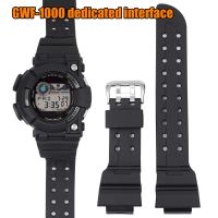 ertgga Black Rubber Strap for Casio G-SHOCK GWF-1000 FROGMAN Series Watch Band Men Replacement Silicone Sport Waterproof Wrist Bracelet