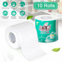 10rolls Cleaning Tool No Fragrance Facial Napkin Soft Living Room Wood Pulp Toilet Paper Household Office School Cored 4 Layers