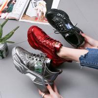 2020 Latest Brand Sneakers Women Platform Red Gun color Sneakers Daddy shoes Casual Boots Breathable Soft Woman Chunky Shoes